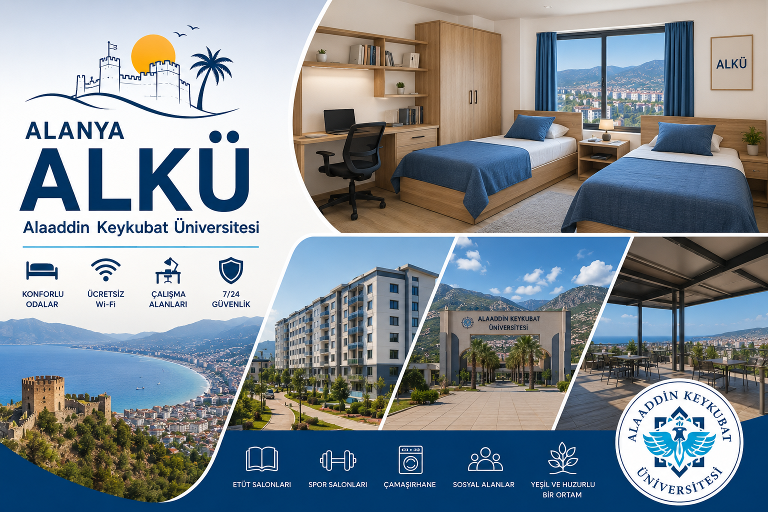 Alanya Alaaddin Keykubat Üniversitesi kampüs görünümü